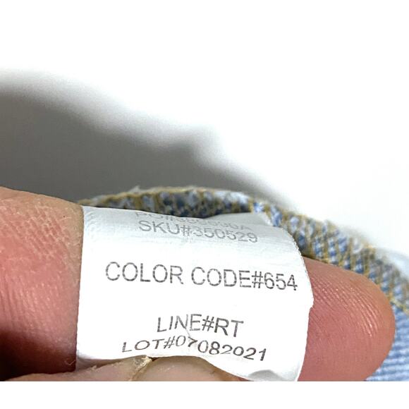 RSQ Slim Straight Whiskered Jeans Mens 31x30 Stretch Normcore Capsule Casual Y2K - Picture 10 of 10